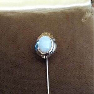 Vintage real opal stick pin